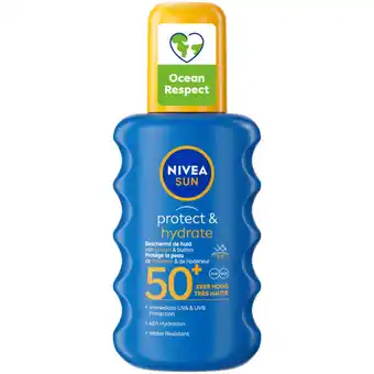 Albert Heijn Nivea sun protect & hydrate spf50+ spray aanbieding