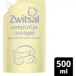 Albert Heijn Zwitsal zeepvrije wasgel navulverpakking aanbieding
