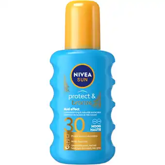 Albert Heijn Nivea sun protect & bronze spf30 spray aanbieding