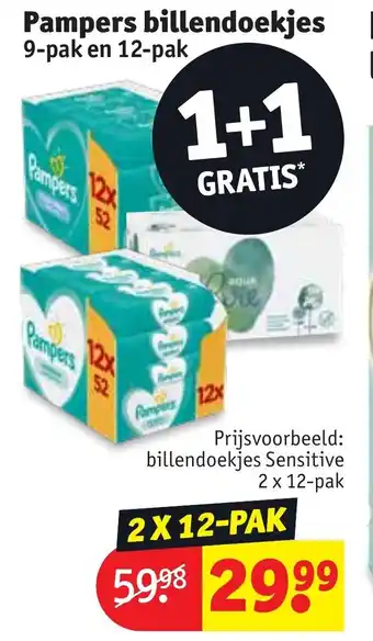 Kruidvat Pampers billendoekjes aanbieding