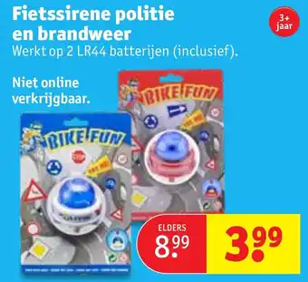 Kruidvat Fietssirene politie en brandweer aanbieding