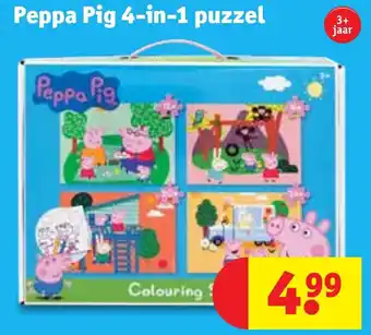 Kruidvat Peppa pig 4-in-1 puzzel aanbieding