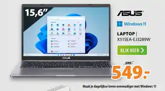 Expert Asus laptop X515EA-EJ3289W aanbieding