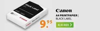 Expert Canon A4 printpapier black label aanbieding