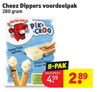 Kruidvat Cheez dippers voordeelpak 280g aanbieding