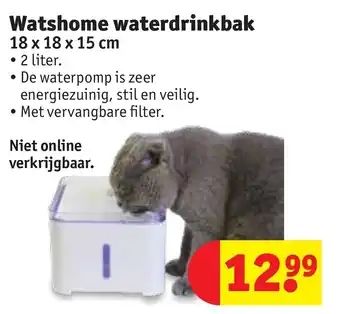 Kruidvat Watshome waterdrinkbak aanbieding