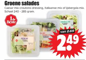 Dirk Groene salades 240-285g aanbieding