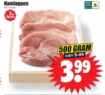 Dirk Hamlappen 500g aanbieding