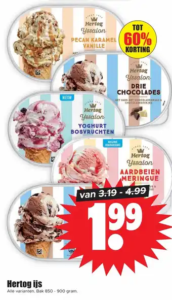 Dirk Hertog ijs 850-900g aanbieding