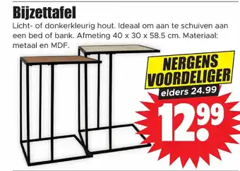 Dirk Bijzettafel aanbieding