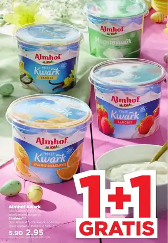 PLUS Almhof kwark 500g aanbieding