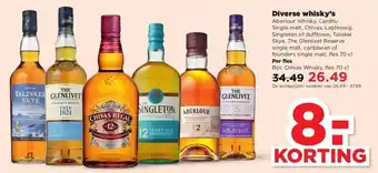 PLUS Diverse whisky's aanbieding
