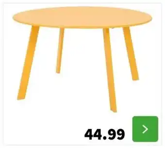 Intratuin Intratuin bijzettafel latte geel d 70 h 40 cm aanbieding