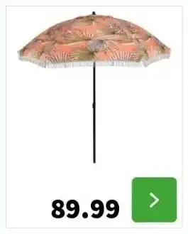 Intratuin In the mood collection parasol groen bladeren uv400 d 220 h 238 cm aanbieding