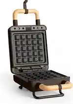 Bol.com Create stone 2 in 1 compact - sandwichgrill en wafelijzer met verwisselbare platen - zwart aanbieding