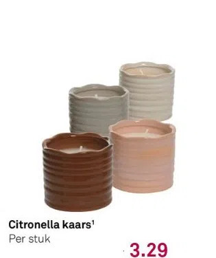 Karwei Citronella kaars aanbieding