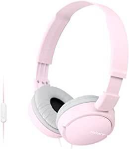 Amazon Sony mdr-zx110 hoofdtelefoon met inline microfoon 25 roze aanbieding