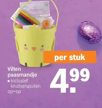 Albert Heijn Vilten paasmandje aanbieding