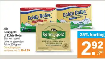 Albert Heijn Alle kerrygold of echte boter aanbieding