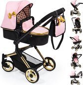 Bol.com Bayer - combi poppenwagen neo vario - zwart roze goud (18490aa) aanbieding