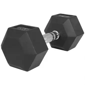 GorillaSports Dumbell 12,5 kg (1 x 12,5 kg) hexagon rubber aanbieding