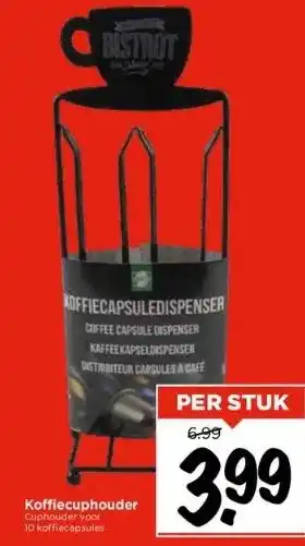 Vomar Voordeelmarkt Koffiecuphouder cuphouder voor 10 koffiecapsules aanbieding