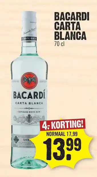 Dirk Bacardi carta blanca aanbieding