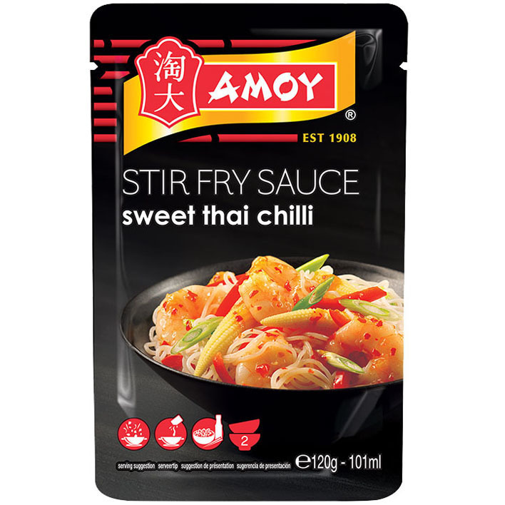 Amoy Stir fry sauce sweet thai chili aanbieding bij Albert Heijn