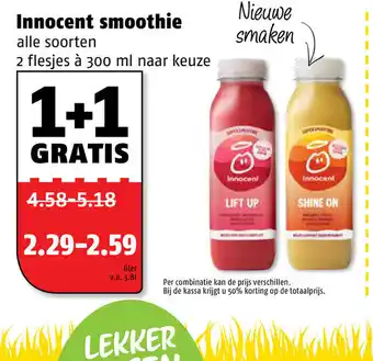 Poiesz Innocent smoothie 2*300 ml aanbieding