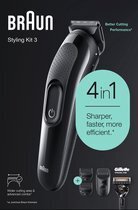Bol.com Braun multigroomer 3 sk3300 5-in-1 baardtrimmer voor mannen haartrimmer voor gezicht haar aanbieding