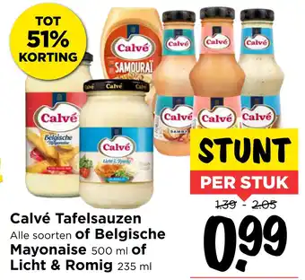 Vomar Voordeelmarkt Calvé Tafelsauzen aanbieding