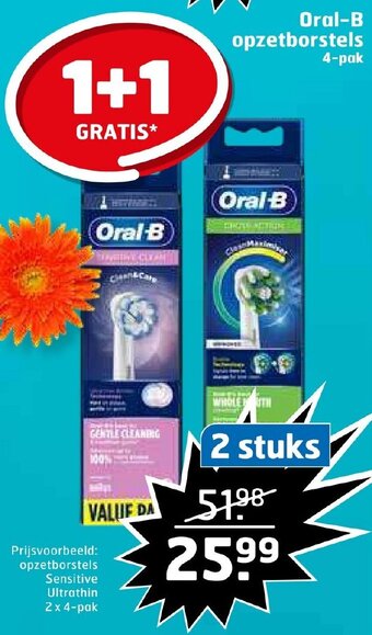 Trekpleister Oral-b opzetborstels aanbieding