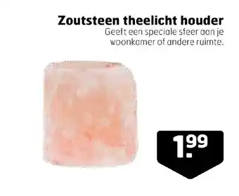 Trekpleister Zoutsteen theelicht houder aanbieding