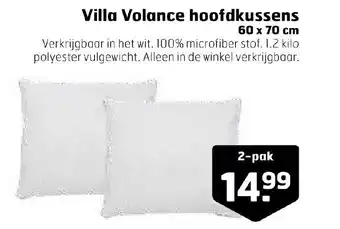 Trekpleister Villa volance hoofdkussens 60 x 70cm aanbieding