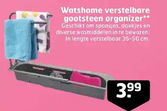 Trekpleister Watshome verstelbare gootsteen organizer aanbieding