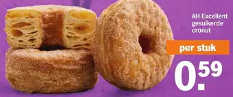 Albert Heijn AH excellent gesuikerde cronut aanbieding