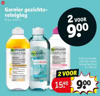 Kruidvat Garnier gezichtsreiniging aanbieding