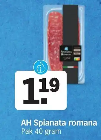 Albert Heijn AH spianata romana 40g aanbieding