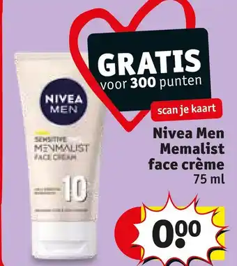 Kruidvat Nivea men memalist face crème aanbieding