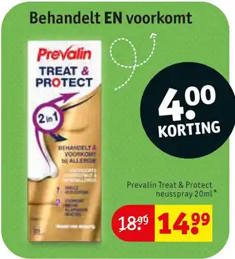 Kruidvat Prevalin treat & protect neusspray 20ml* aanbieding