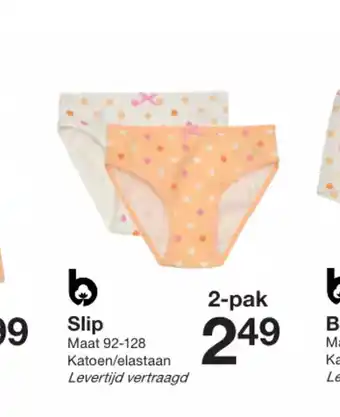 Zeeman Slip maat 92-128 2-pak aanbieding