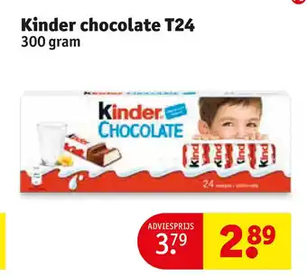 Kruidvat Kinder chocolate t24 aanbieding