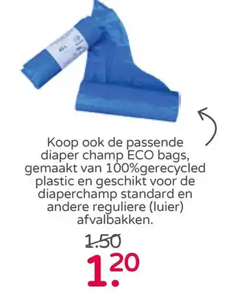 Prenatal Koop ook de passende diaper champ eco bags aanbieding