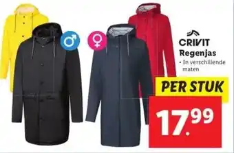 Lidl Crivit regenjas aanbieding