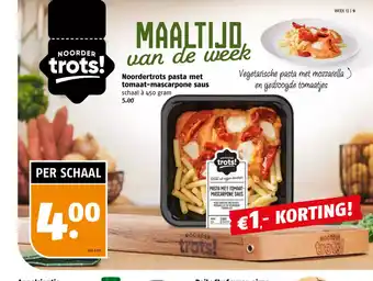 Poiesz Noordertrots pasta met tomaat-mascarpone saus 450 gram aanbieding