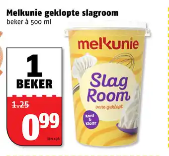 Poiesz Melkunie geklopte slagroom 500 ml aanbieding