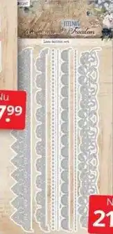 Boekenvoordeel Snijmal lace border aanbieding