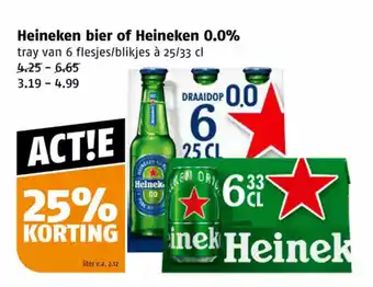 Poiesz Heineken bier of Heineken 0.0% aanbieding