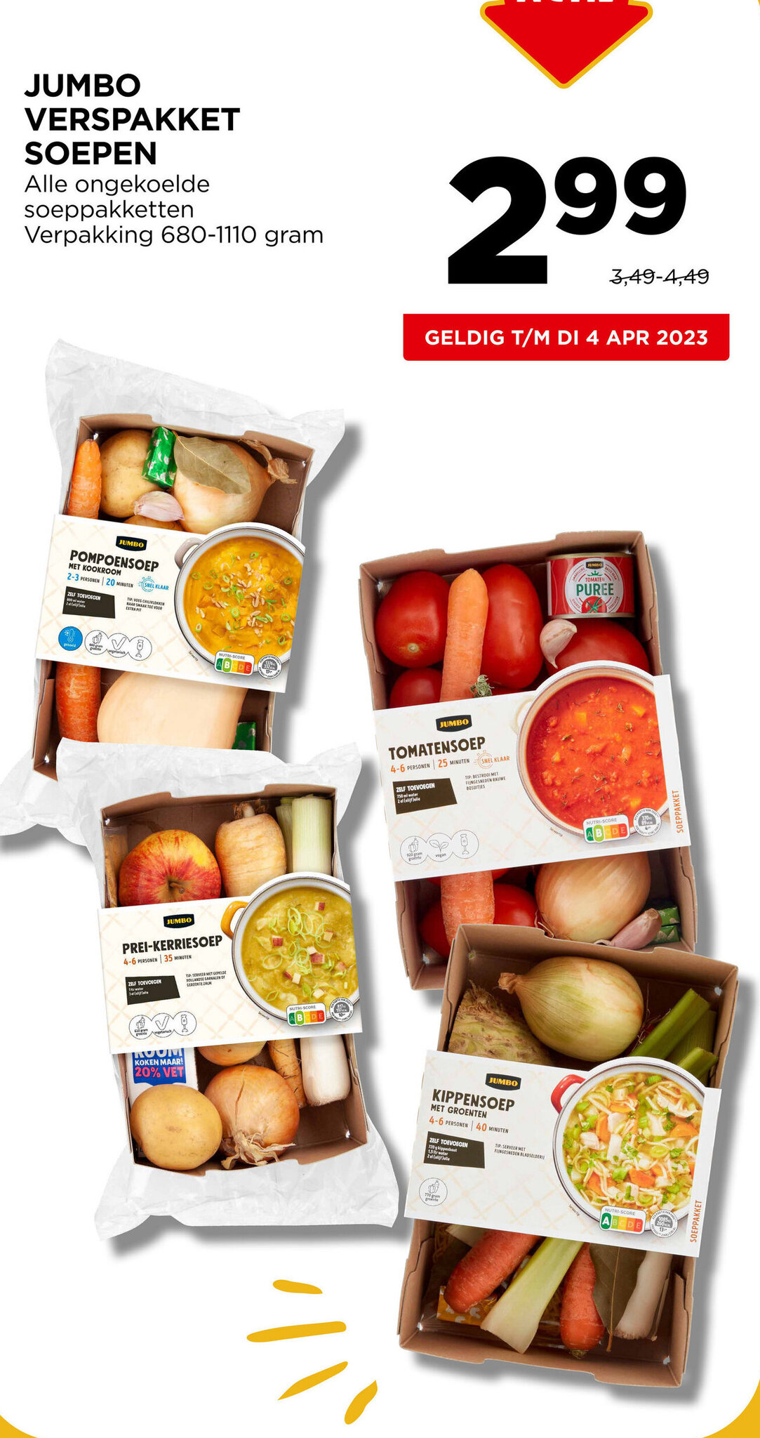 Verspakket Soepen 6801100 gram aanbieding bij Jumbo