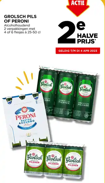 Jumbo Grolsch Pils Of Peroni aanbieding